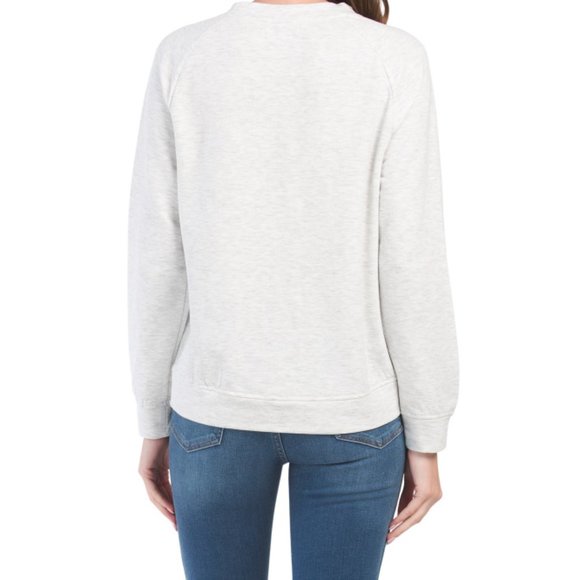 NWT Rae Dunn Faith Family Football Fall Raglan Lightweight Sweatshirt L 🍁 - Picture 9 of 10